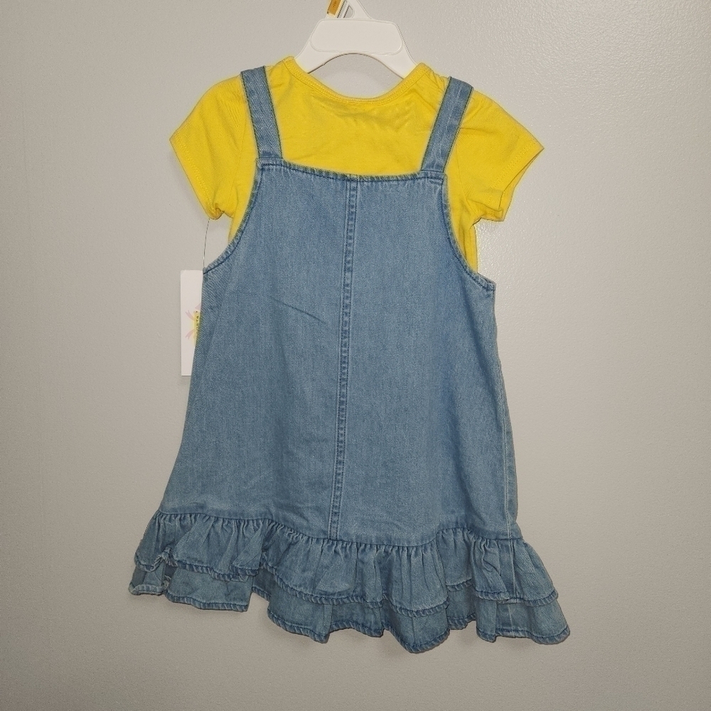 Bonnie Jean NWT 2 pc set Denim Dress and T-shirt 3T - Picture 3 of 8